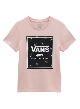T-Shirt Vans Micro Disty Rosa für Damen