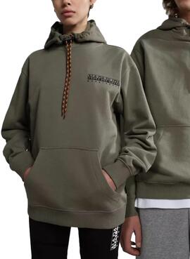 Sweatshirt Napapijri Mataje Grün Damen und Herren