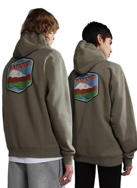 Sweatshirt Napapijri Mataje Grün Damen und Herren