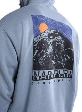 Sweatshirt Napapijri Mataje Blau für Herren und Damen