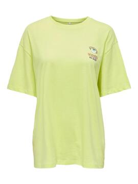 T-Shirt Only Lebensdauer Gelb für Damen