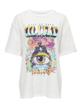 T-Shirt Only Liv Weiss für Damen