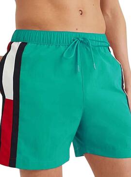 Badehose Tommy Hilfiger Draw Türkis für Herren