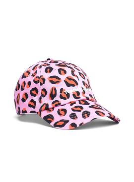 Cap Tommy Jeans Sport Drucken Leopard Rose Damen