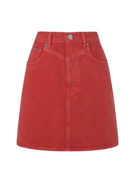 Rock Pepe Jeans Rachel Rot für Damen