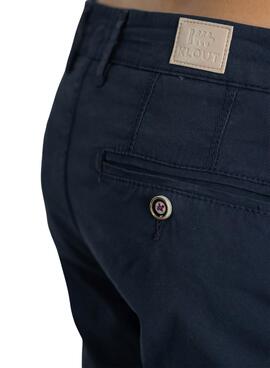 Hose Klout Chino Basic Marineblau für Herren