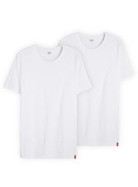 T-Shirt Levis 2 Pack Crewneck Weiss Herren