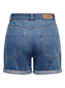 Short Only Vega Mon Denim Blau Medio für Damen