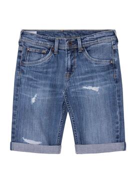 Bermuda Pepe Jeans Cashed Repair Blau Junge