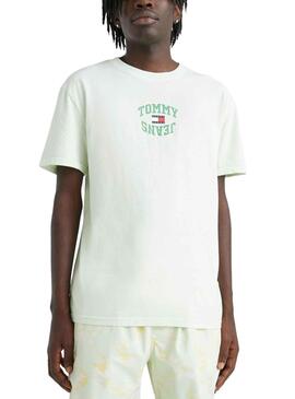 T-Shirt Tommy Jeans ArchArched Grün für Herren