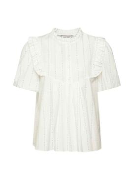 Blusa Naf Naf Beige Printed für Damen