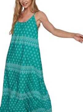 Kleid Vila Atnia Turquoise für Damen