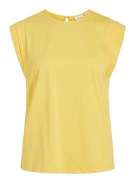 T-Shirt Vila Visinata Top Gelb für Damen
