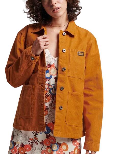 Superdry Jacke Orange Damen Jacke Superdry Vintage Chore