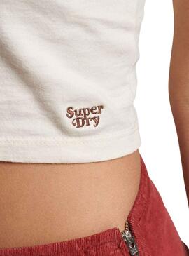 Top Superdry Vintage Stripe Weiss für Damen