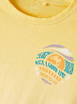 T-Shirt Name It Jander Gelb für Junge