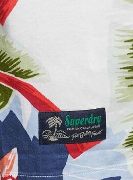 Hemd Superdry Hawaiian Weiss für Herren