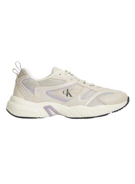 Sneakers Calvin Klein Mesh Beige für Damen