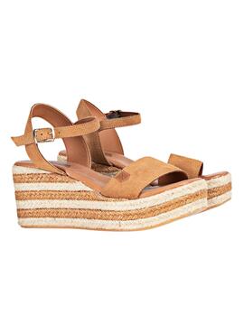 Sandalen Popa Camerun Serraje Camel für Damen