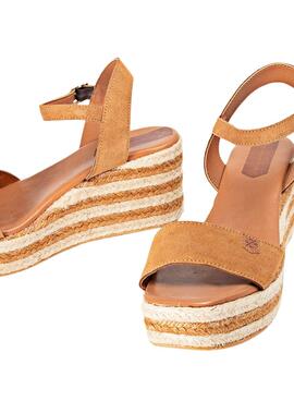 Sandalen Popa Camerun Serraje Camel für Damen