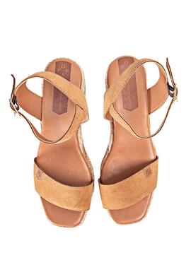 Sandalen Popa Camerun Serraje Camel für Damen