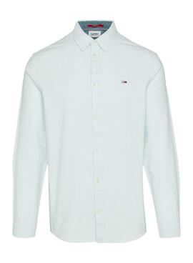 Hemd Tommy Jeans Oxford Grün für Herren