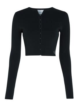 Strickjacke Calvin Klein Hook Schwarz für Damen