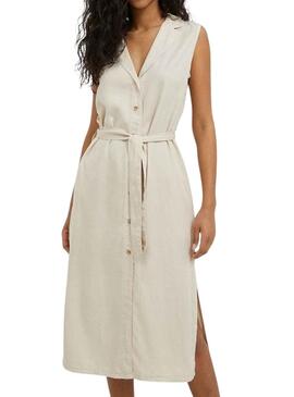 Kleid Pepe Jeans Maggie Beige für Damen