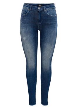 Hose Jeans Only Blush Marineblau für Damen