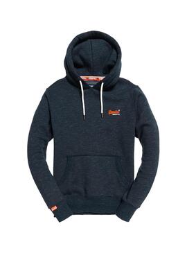 Sweatshirt Superdry Orange Label Hood Blau Herren