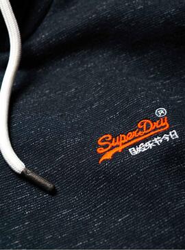 Sweatshirt Superdry Orange Label Hood Blau Herren