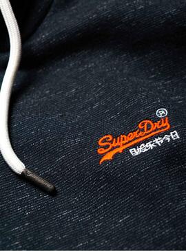 Sweatshirt Superdry Orange Label Hood Blau Herren