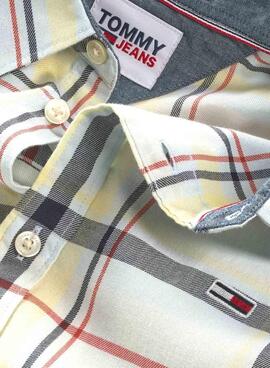 Hemd Tommy Jeans Classic Weiss für Herren