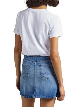 T-Shirt Pepe Jeans Agnes Weiss für Damen