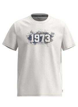 T-Shirt Pepe Jeans Ovingdean Weiss für Herren