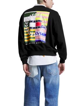 Sweatshirt Tommy Jeans Luxe Schwarz für Herren
