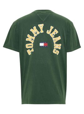 T-Shirt Tommy Jeans Curved Grün für Herren