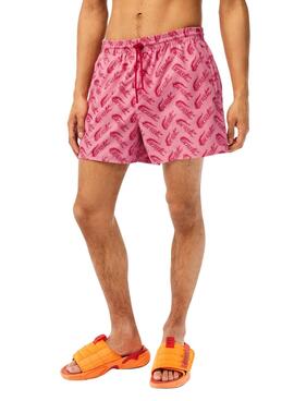 Badehose  Lacoste Vintage Rosa für Herren
