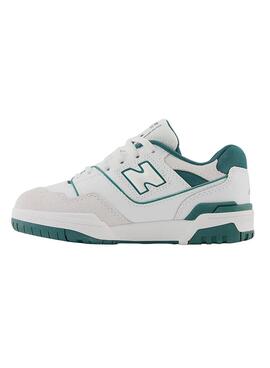 Sneakers New Balance 550 Weiss Grün Kinder