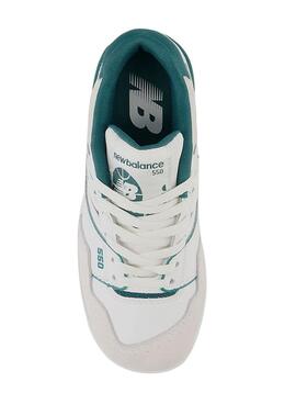 Sneakers New Balance 550 Weiss Grün Kinder