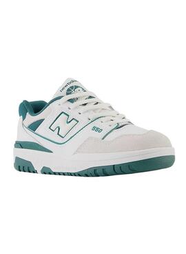Sneakers New Balance 550 Weiss Grün Kinder