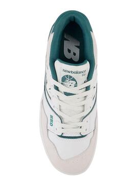 Sneakers New Balance 550 Weiss Grün für Junges