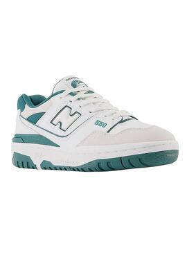 Sneakers New Balance 550 Weiss Grün für Junges