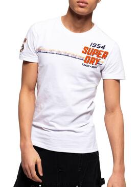 T-Shirt Superdry Custom Classic Weiß Herren