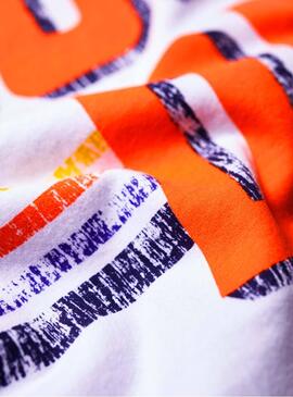 T-Shirt Superdry Custom Classic Weiß Herren