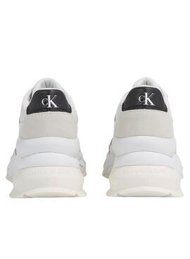 Sneakers Calvin Klein Leder Wedge Weiss Damen
