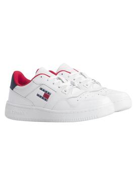 Sneakers Tommy Jeans Retro Basket Weiss Damen