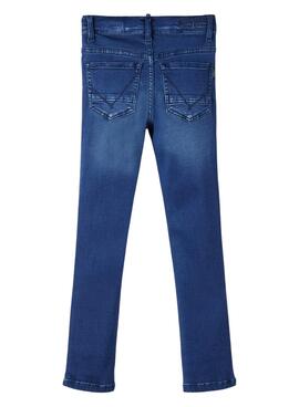 Hose Name It Theo Slim 1507 Denim Blau Junge