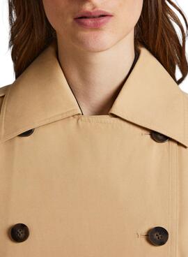 Gabardina Pepe Jeans Marla Beige für Damen