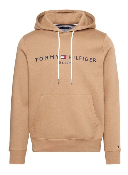 Sweatshirt Tommy Hilfiger Logo Hoody Braun Herren